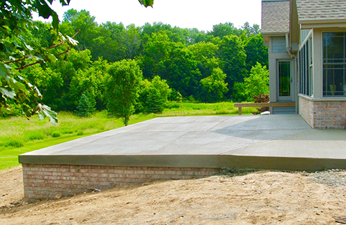 free standing garage slab